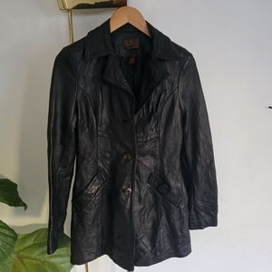 Danier Black Leather Jacket